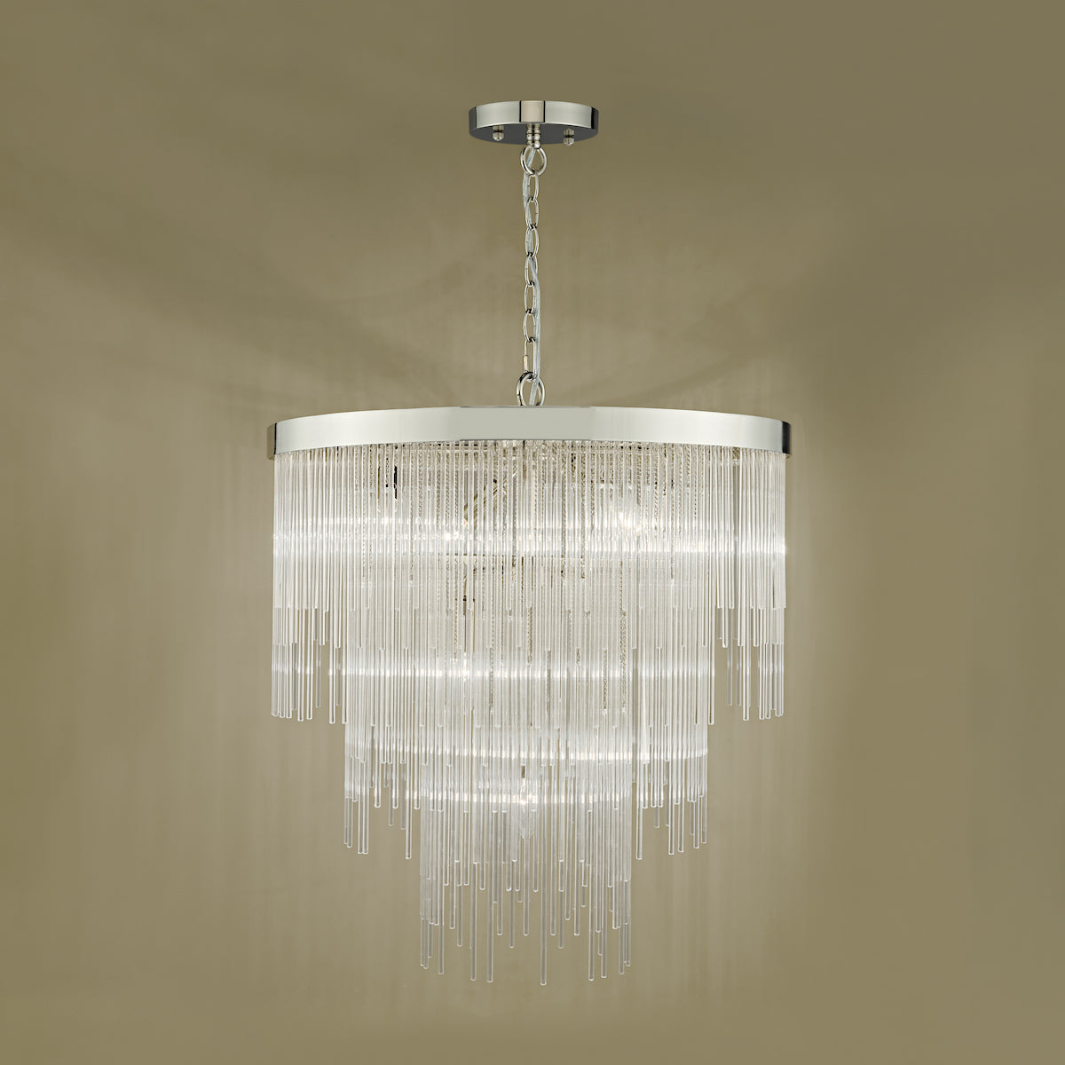 ISLA 7LT PENDANT POL CHR/ CLEAR