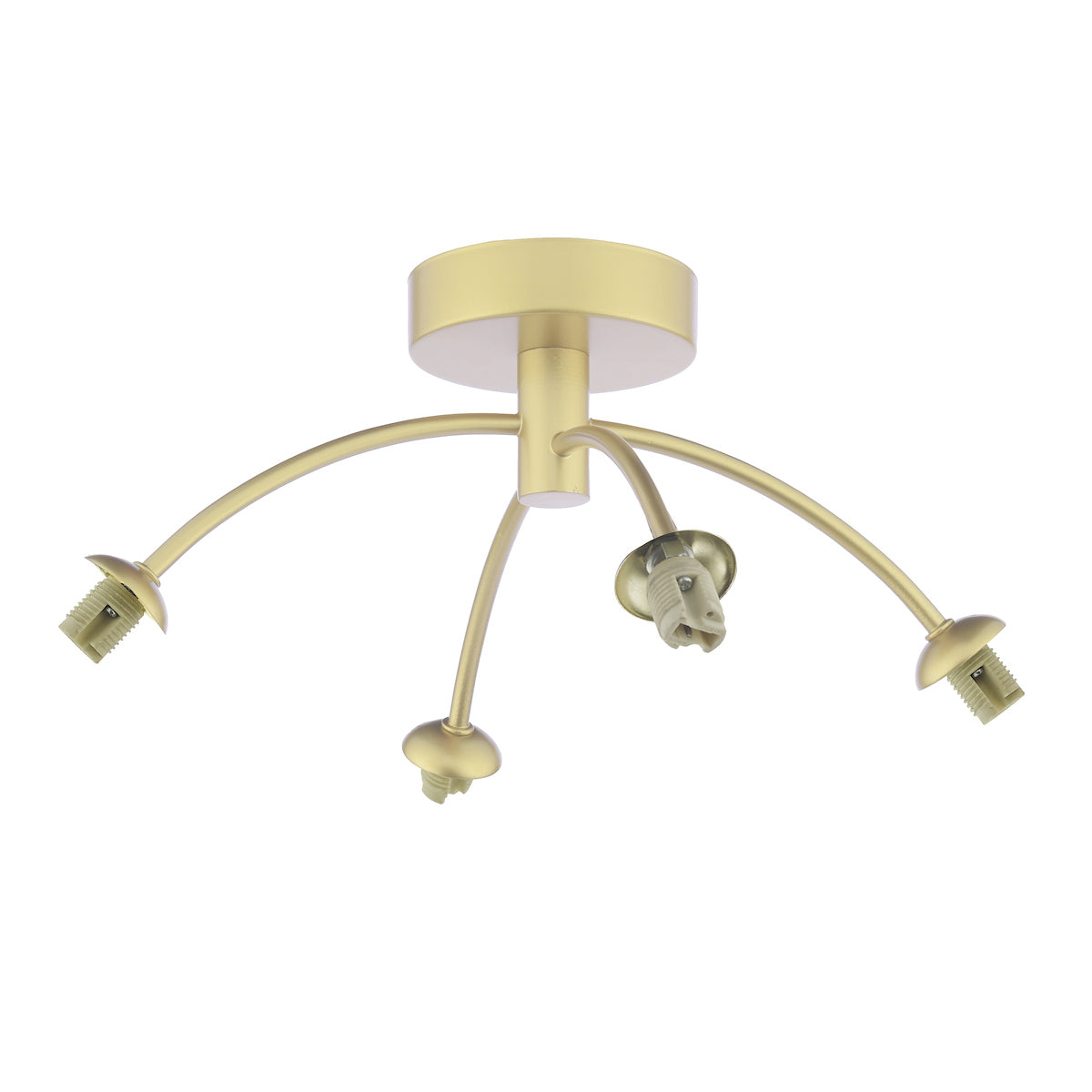 IZZY 4LT SEMI FLUSH PAINTED GOLD FRAME ONLY