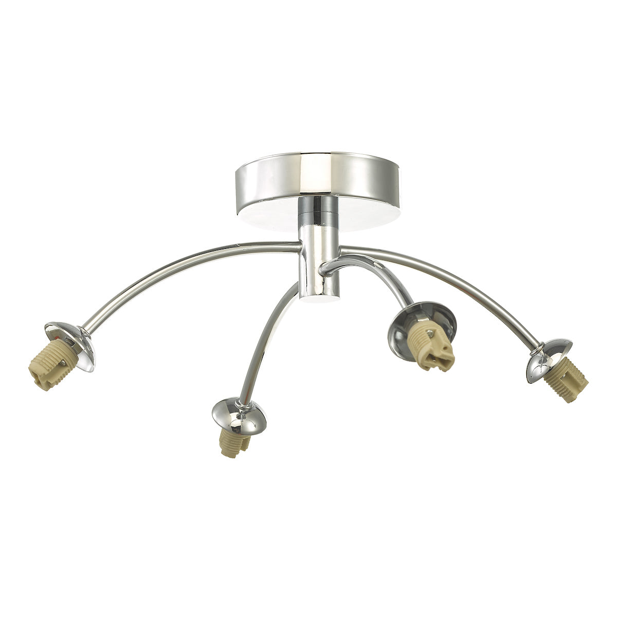 IZZY 4LT SEMI FLUSH POLISHED CHROME FRAME ONLY