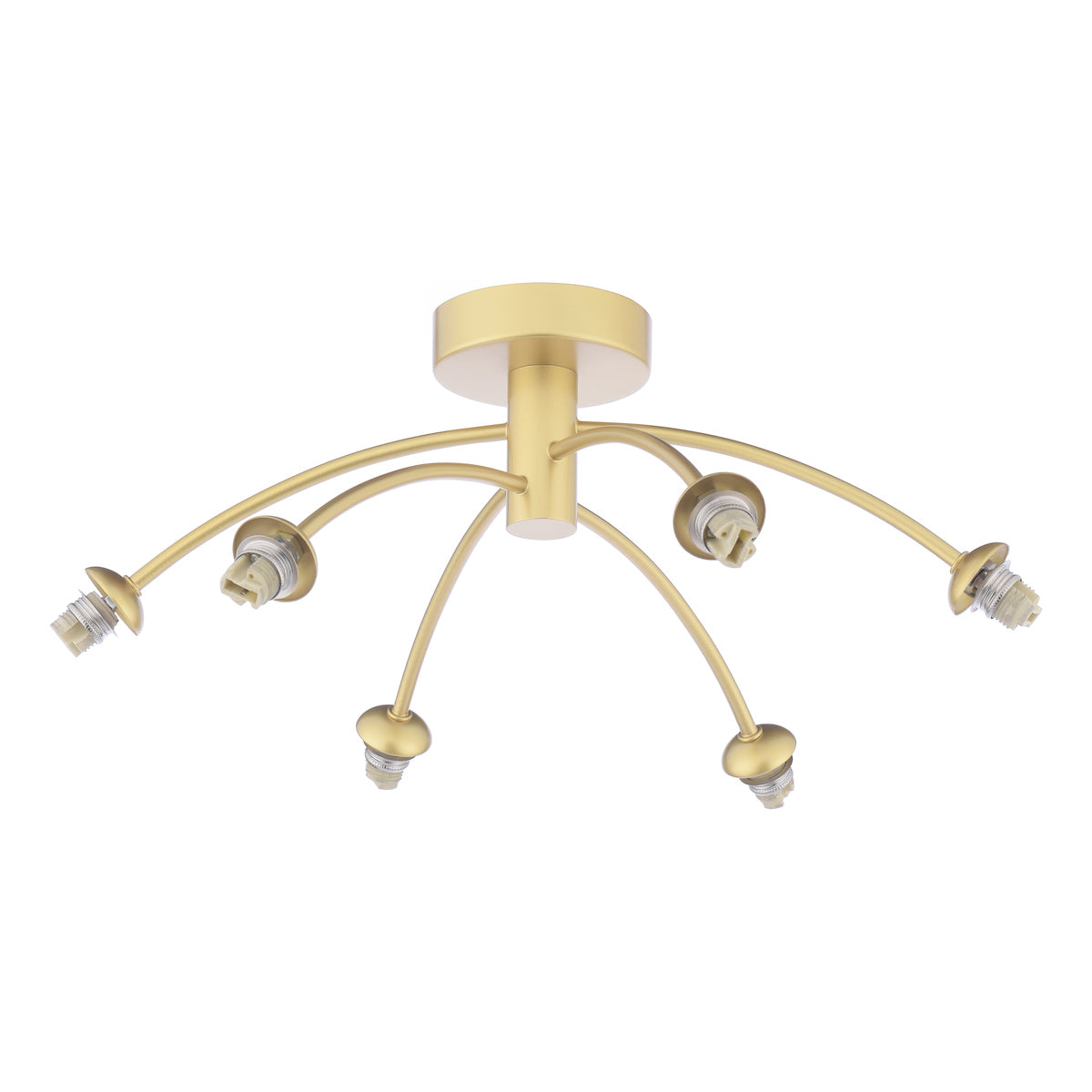 IZZY 6LT SEMI FLUSH PAINTED GOLD FRAME ONLY