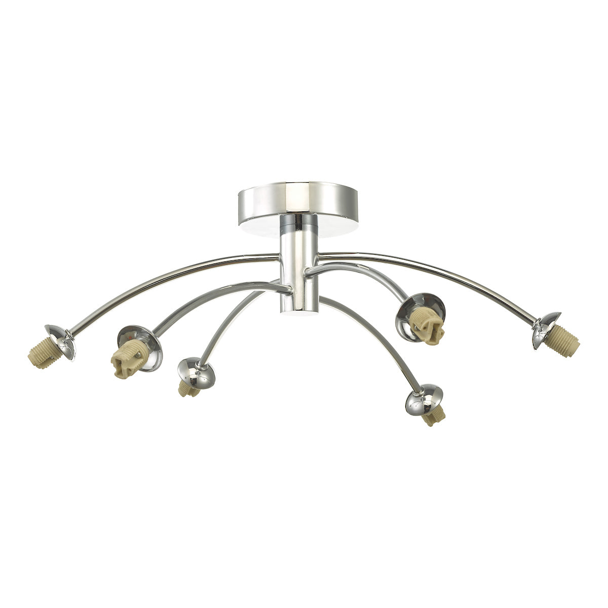 IZZY 6LT SEMI FLUSH POLISHED CHROME FRAME ONLY