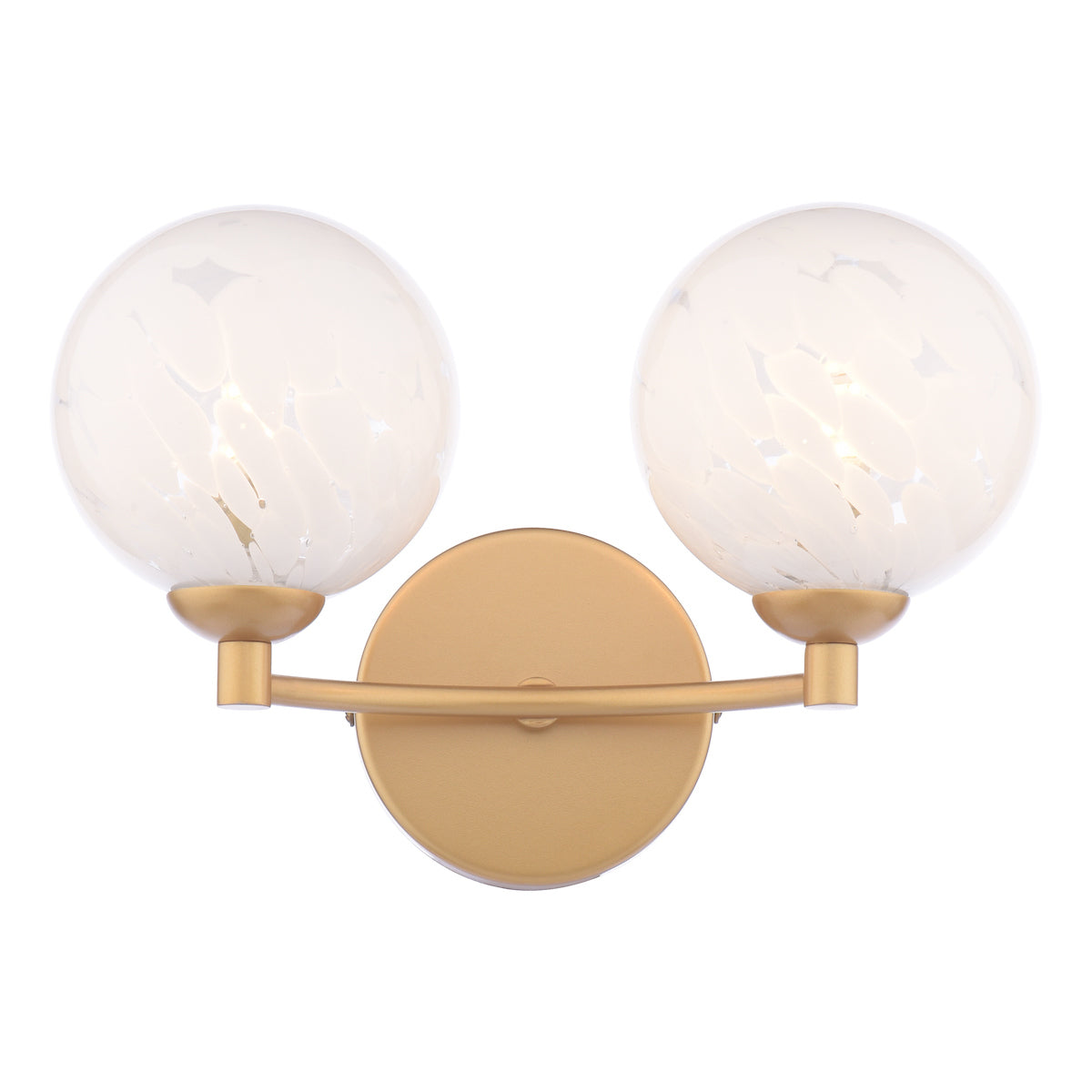 IZZY 2LT WALL LIGHT GOLD CW CONFETTI GLS