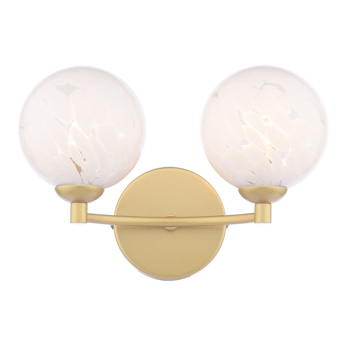 IZZY 2LT WALL LIGHT GOLD CW CONFETTI GLS