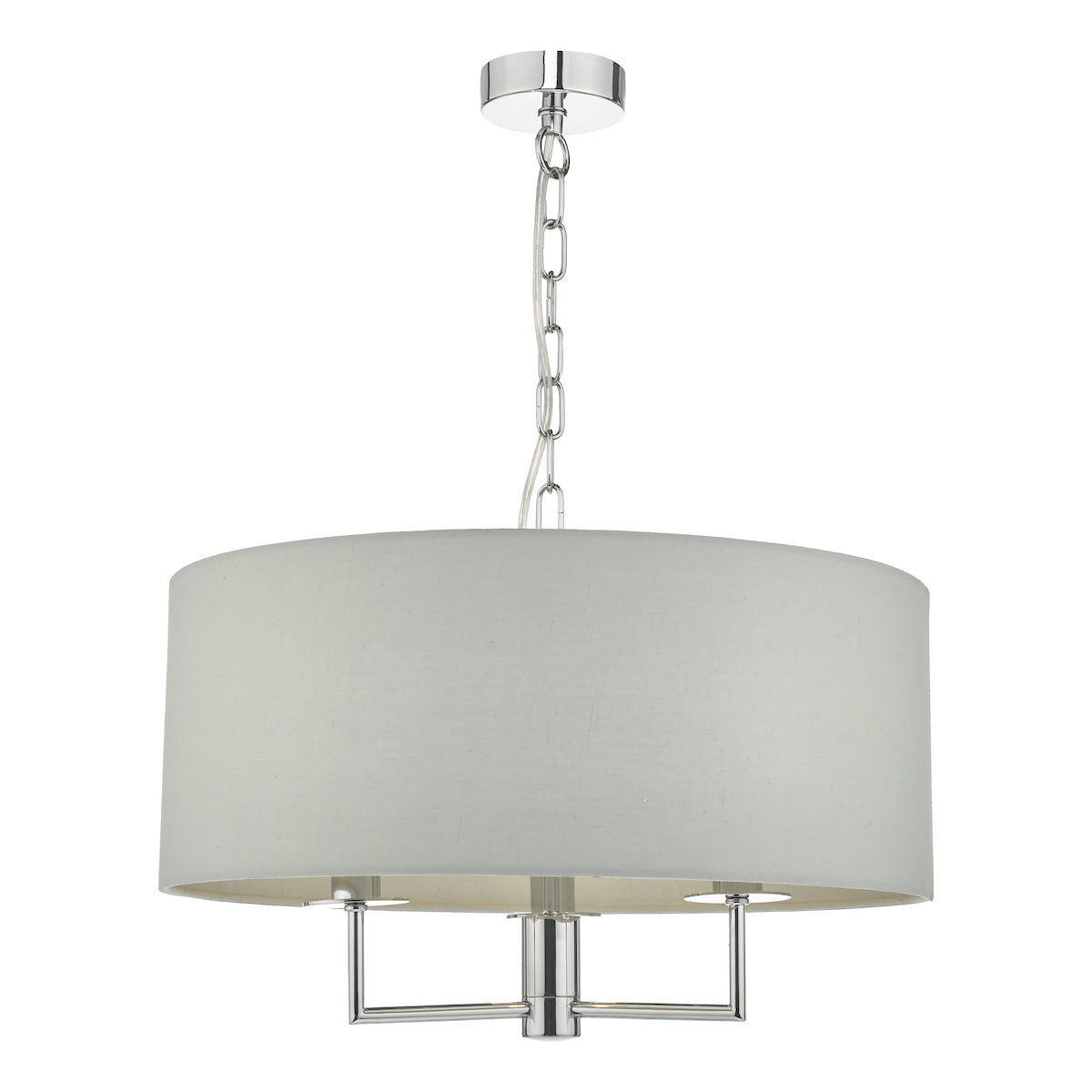 JAMELIA 3LT PENDANT POL CHR SHADELIER