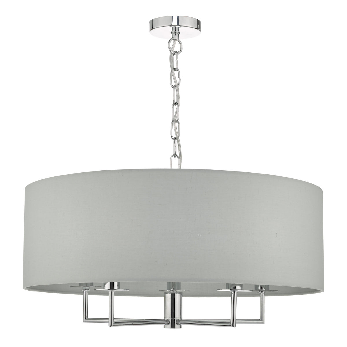 JAMELIA 5LT PENDANT POL CHR SHADELIER