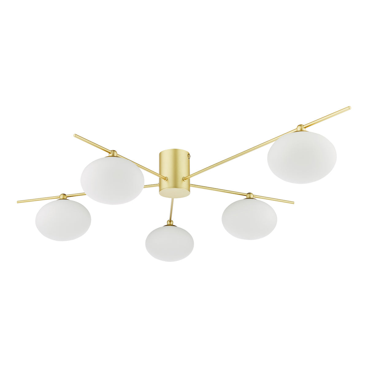 JASPER 5LT SEMI FLUSH PAINTED GOLD