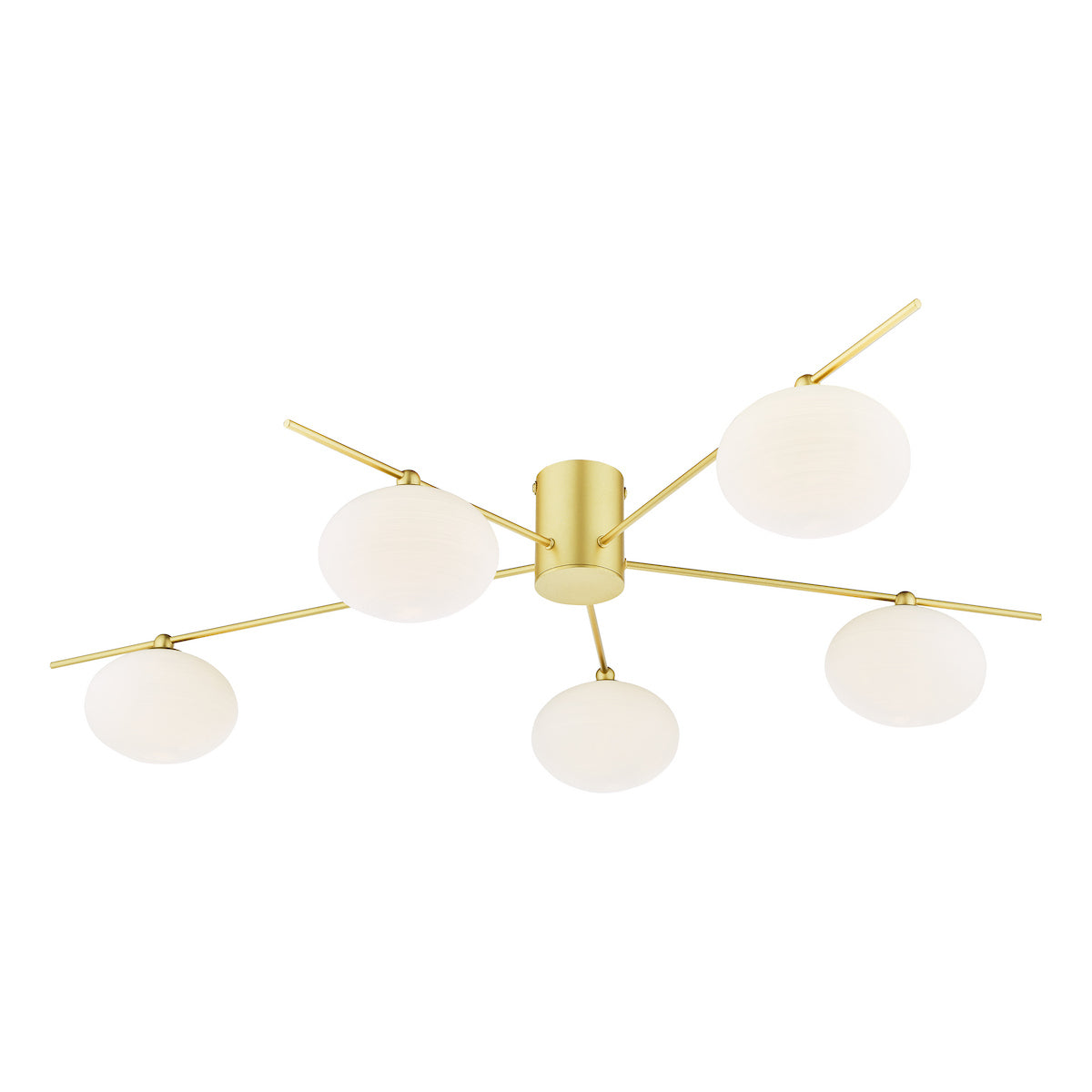JASPER 5LT SEMI FLUSH PAINTED GOLD