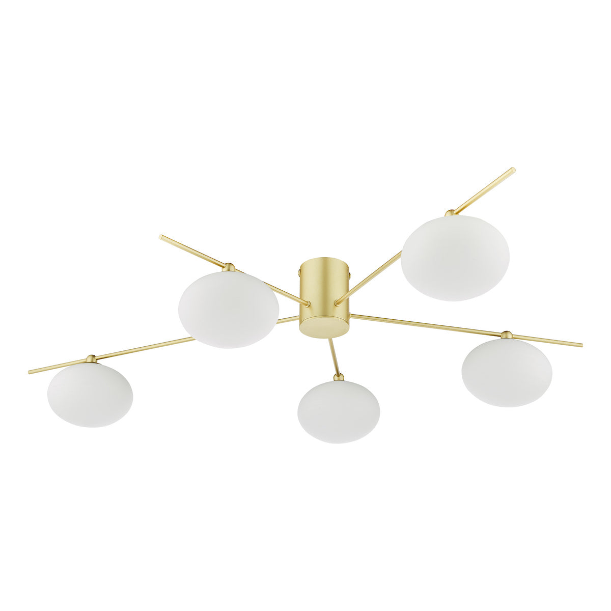 JASPER 5LT SEMI FLUSH PAINTED GOLD