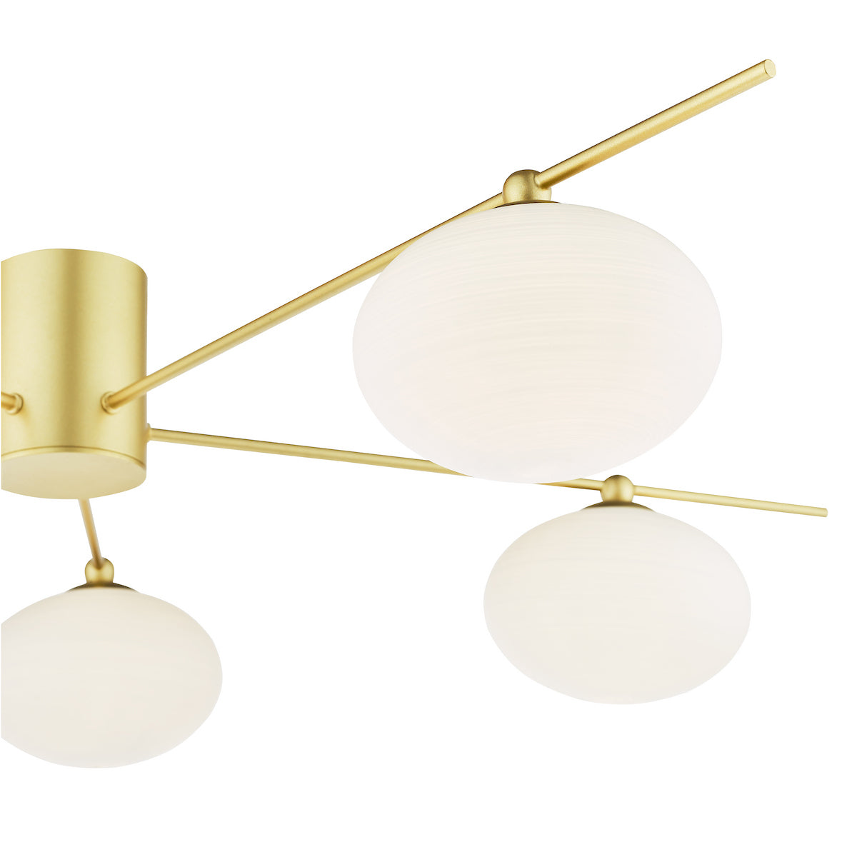 JASPER 5LT SEMI FLUSH PAINTED GOLD