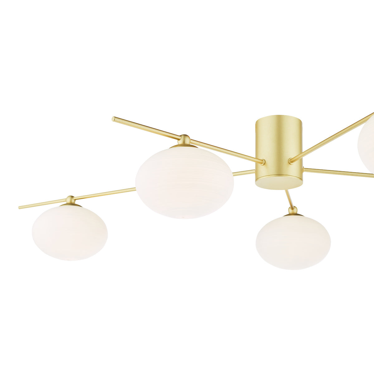 JASPER 5LT SEMI FLUSH PAINTED GOLD