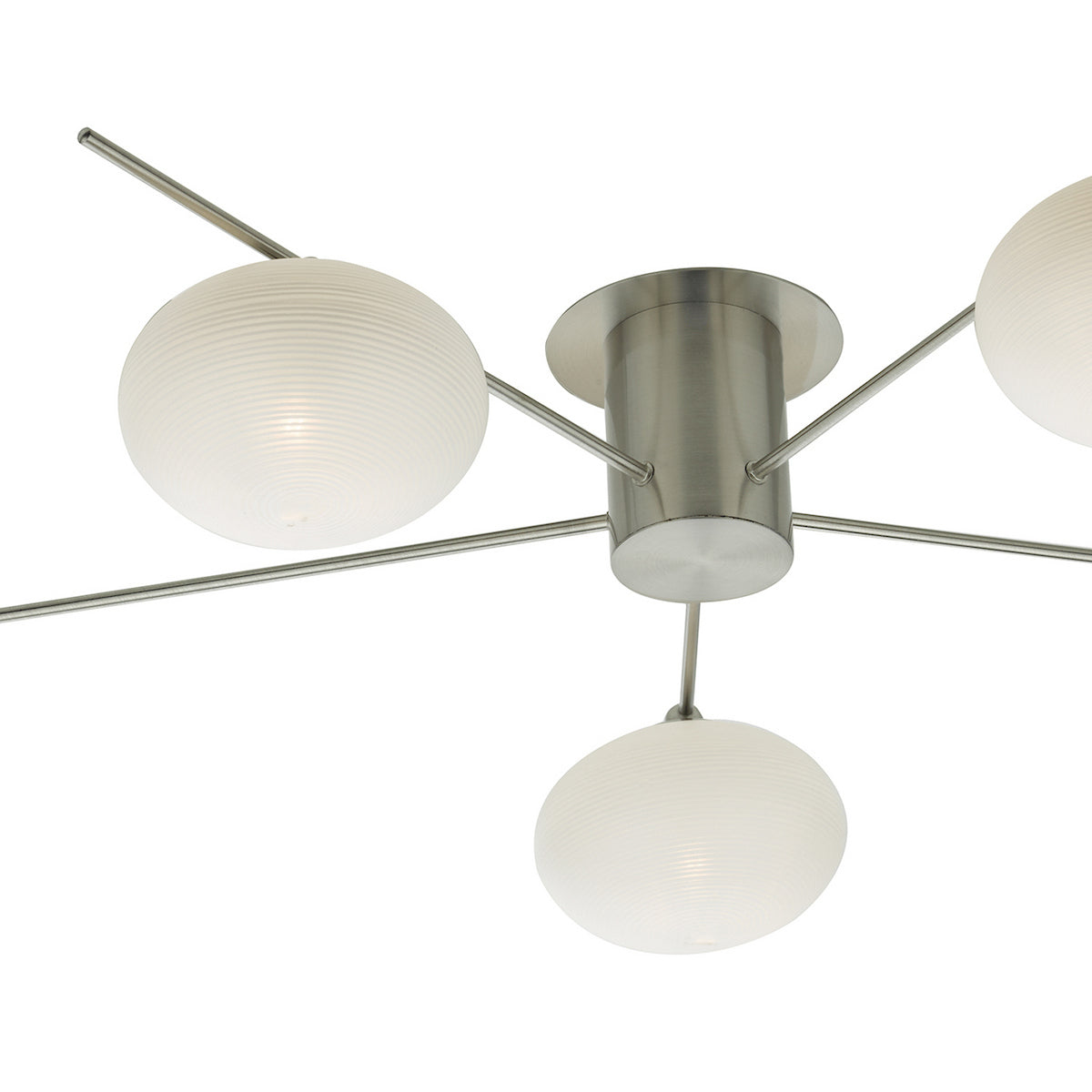 JASPER 5LT SEMI FLUSH SAT NICKEL