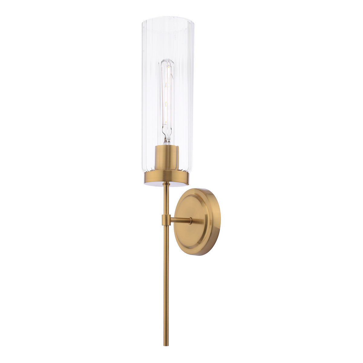 JODELLE 1LT WALL LIGHT BRONZE & CLEAR