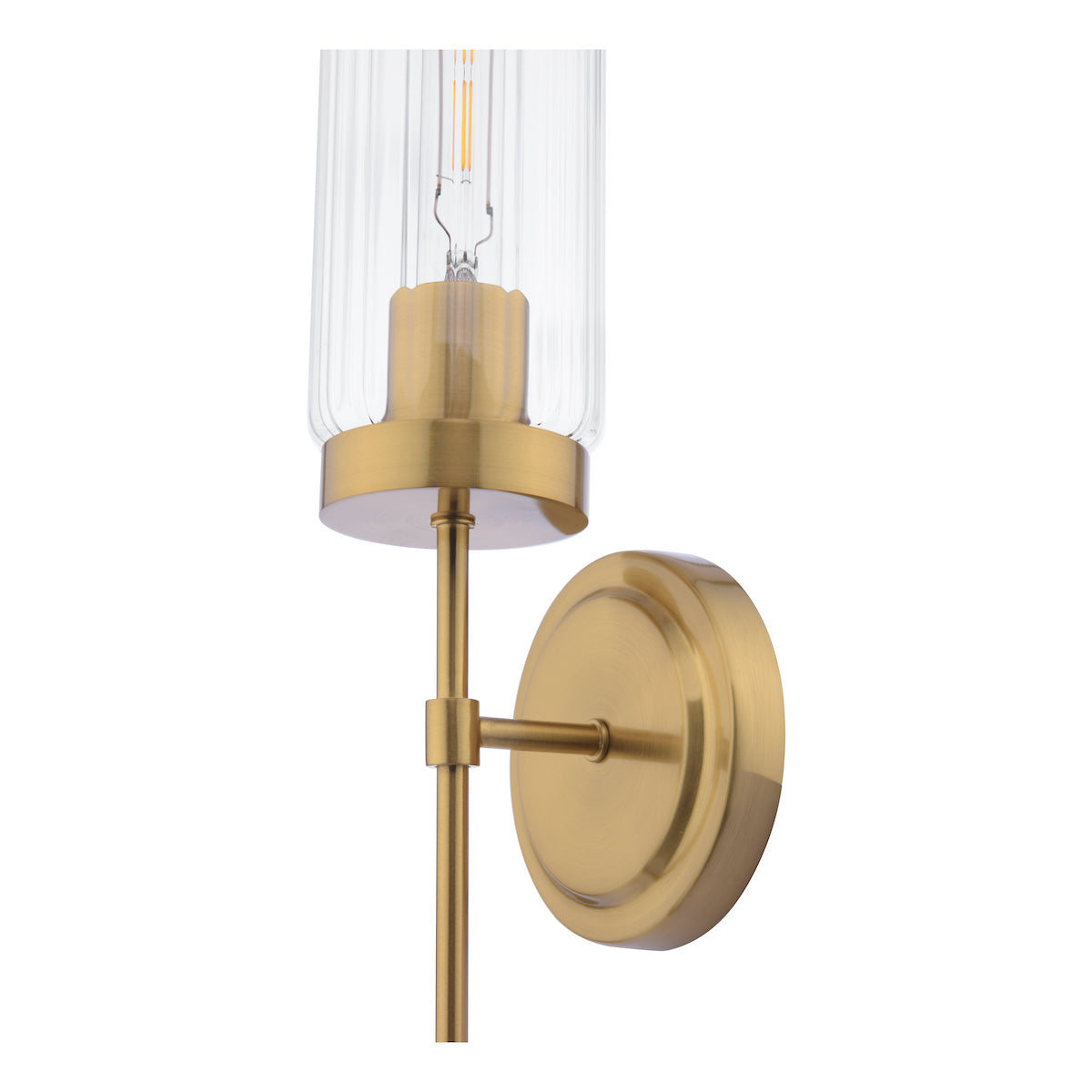 JODELLE 1LT WALL LIGHT BRONZE & CLEAR