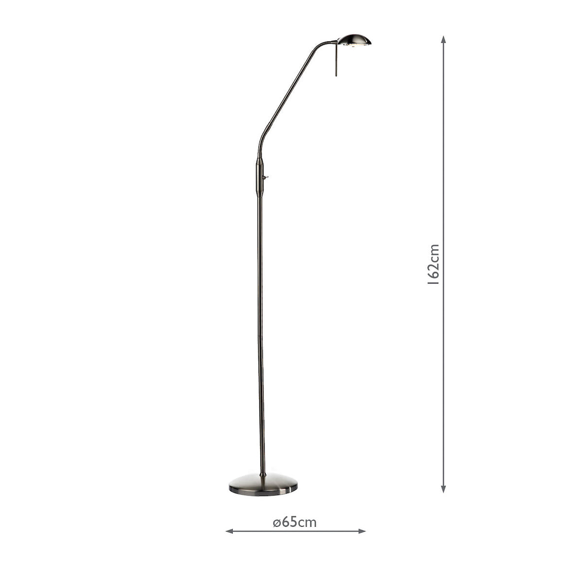 JOURNAL PACK OF 2X SATIN CHROME FLOOR LAMP