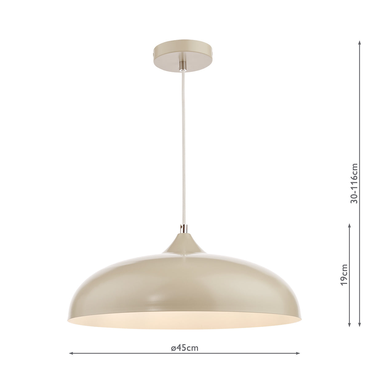 KAELAN 1LT PENDANT CASHMERE
