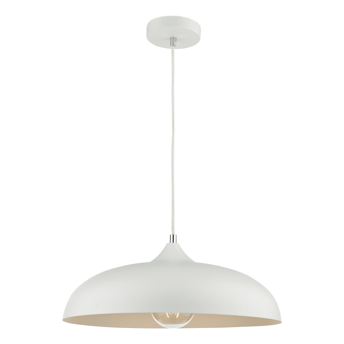 KAELAN 1LT PENDANT WHITE