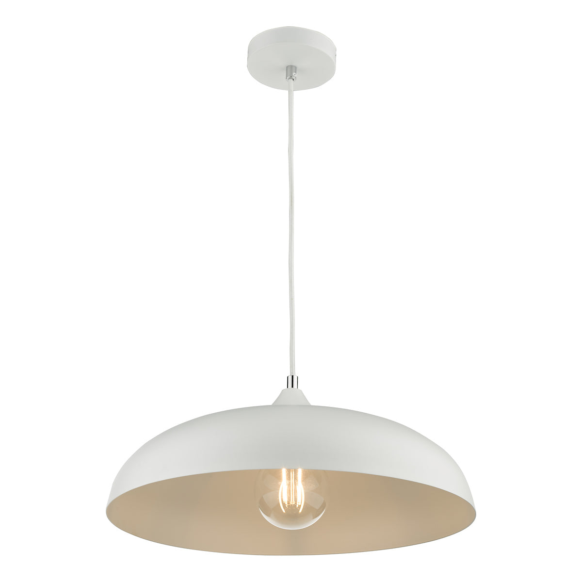 KAELAN 1LT PENDANT WHITE