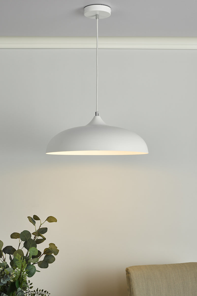 KAELAN 1LT PENDANT WHITE