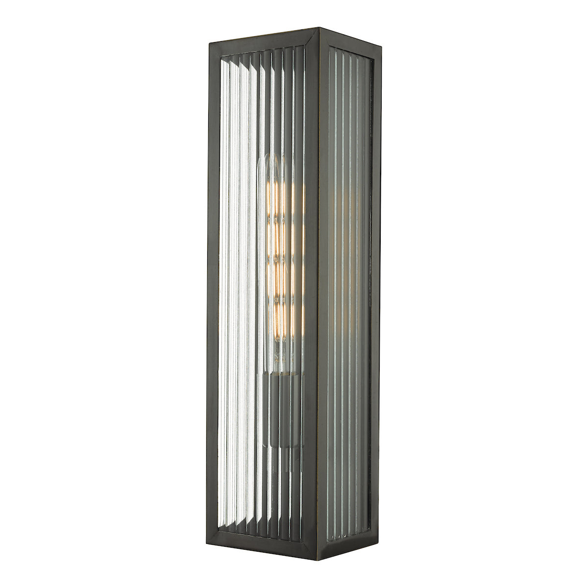 KEEGAN 1LT W/LT RUBBED BRONZE LARGE IP44