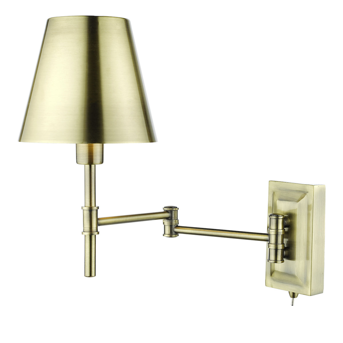 KENSINGTON WALL LIGHT TRADITIONAL SWING ARM ANTIQU
