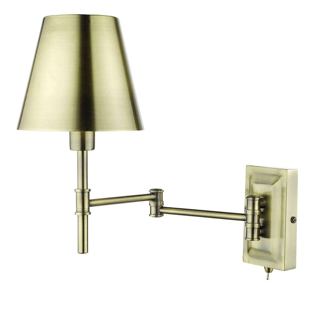 KENSINGTON WALL LIGHT TRADITIONAL SWING ARM ANTIQU