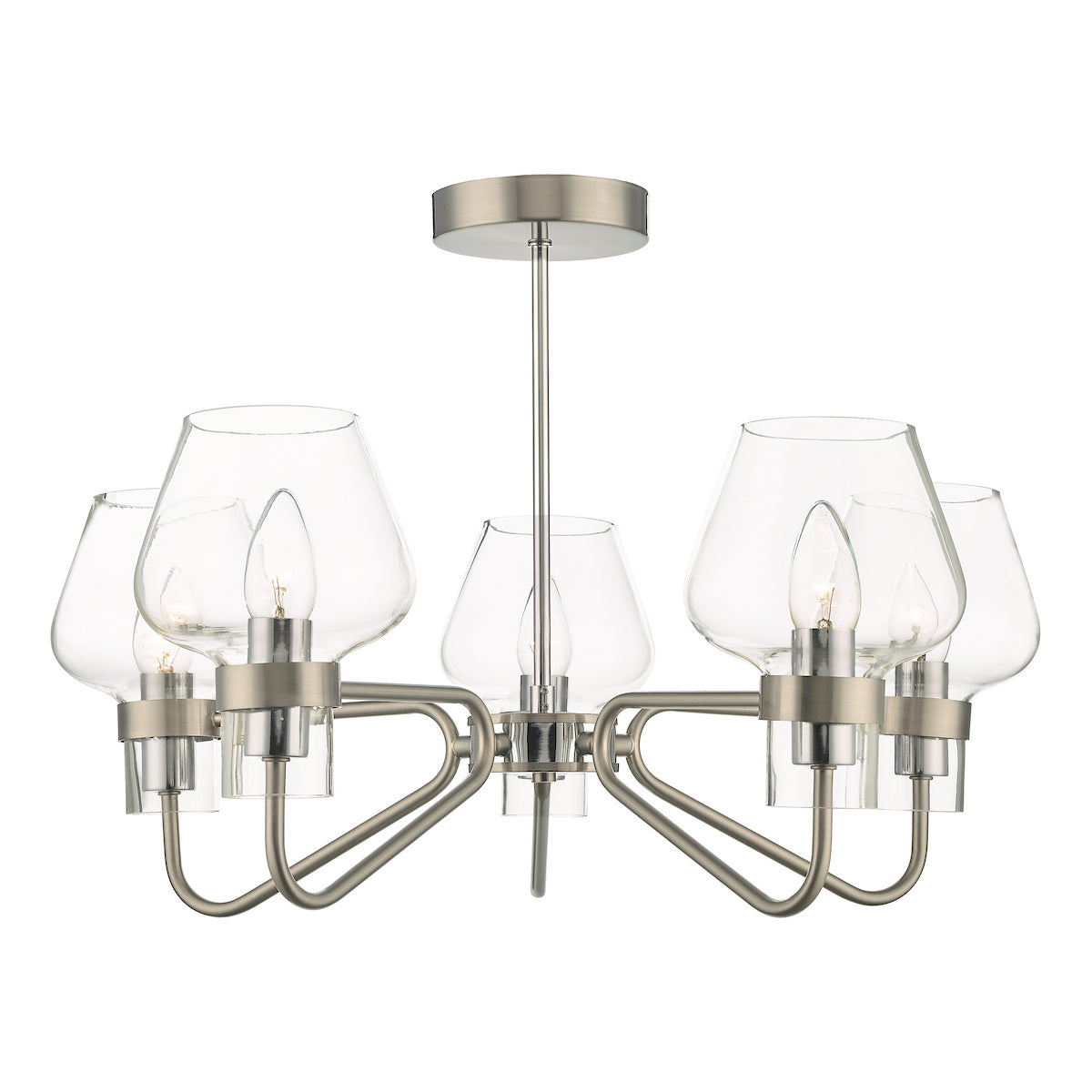 KETA 5LT SEMI FLUSH SAT CHR & POL CHR