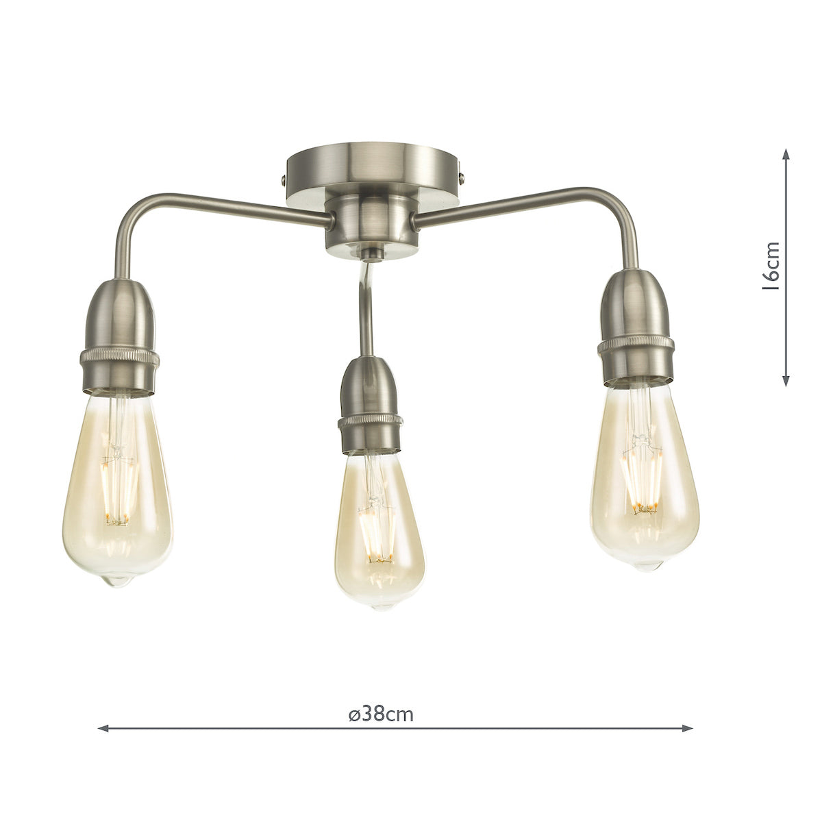 KIEFER 3LT FLUSH SAT CHR