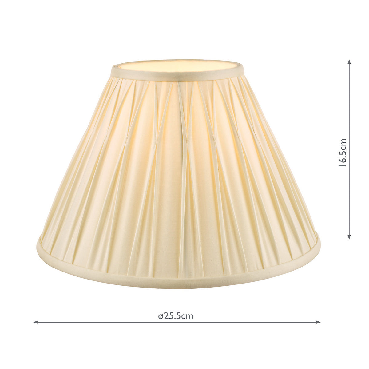 Laura Ashley Fenn Silk Empire Drum Shade Ivory 25cm/10 inch