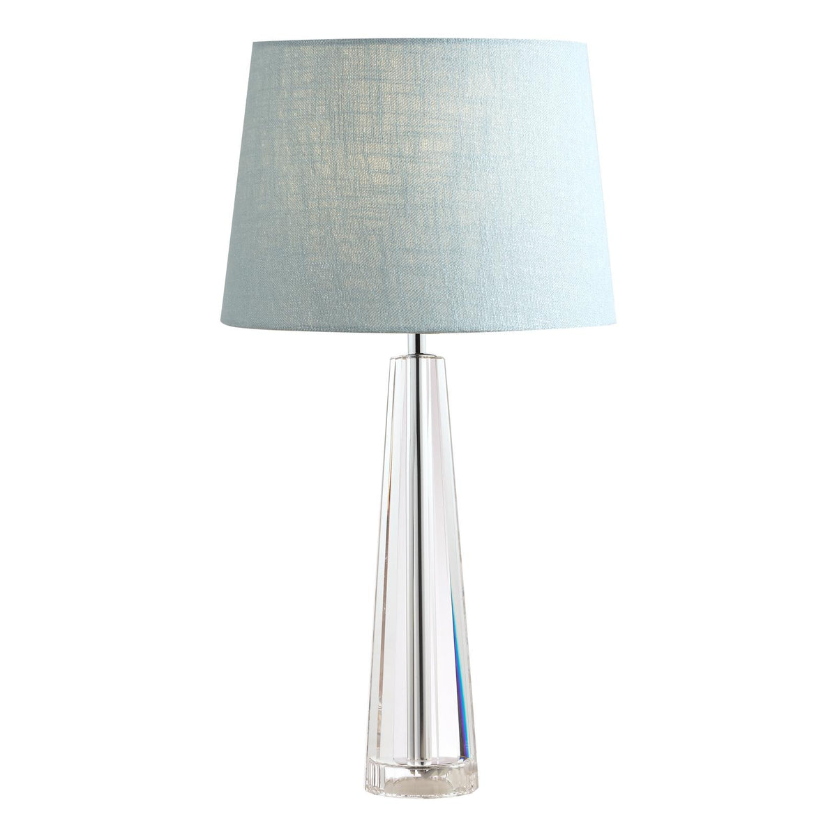 Laura Ashley Blake Medium Table Lamp Crystal Polished Chrome Base Only