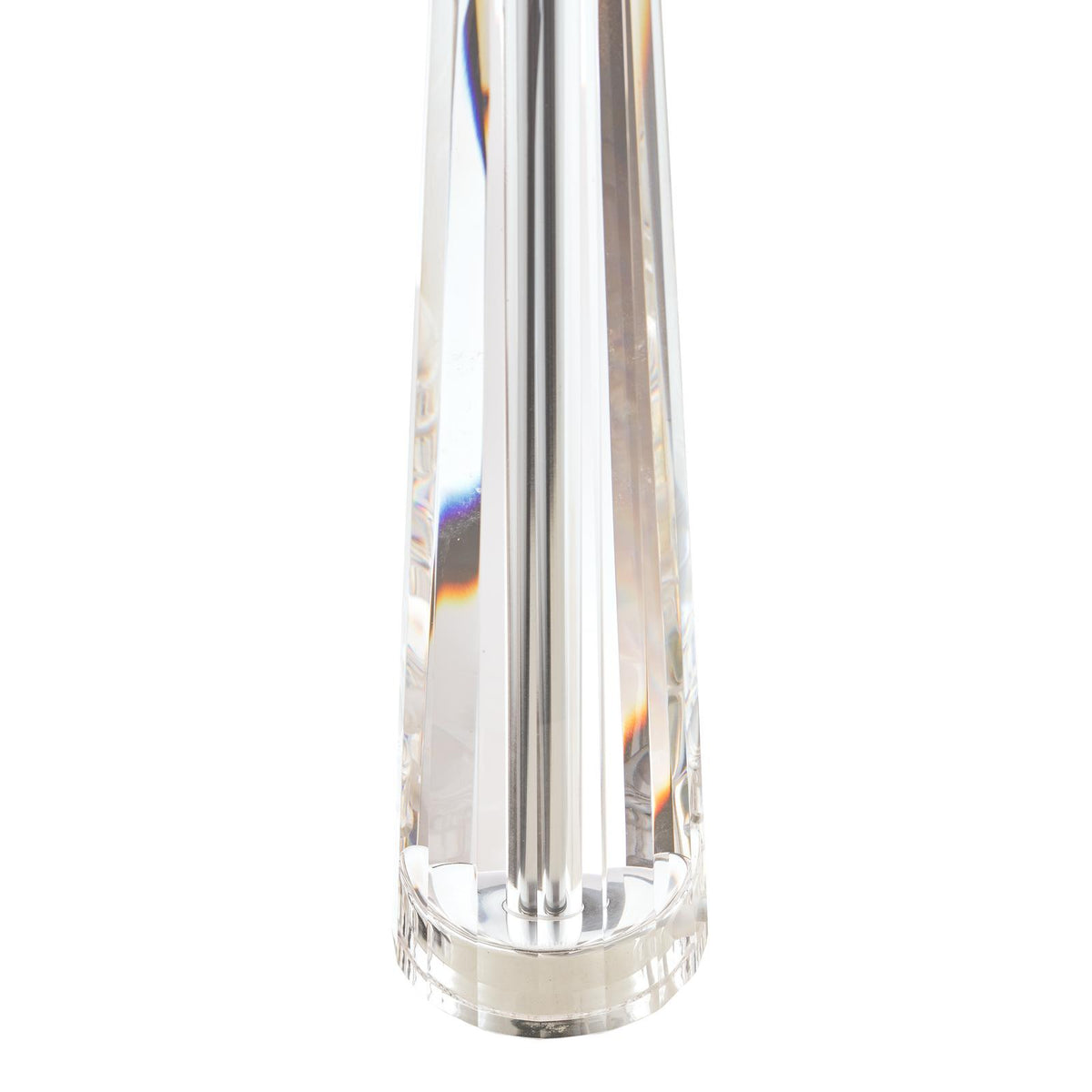 Laura Ashley Blake Medium Table Lamp Crystal Polished Chrome Base Only
