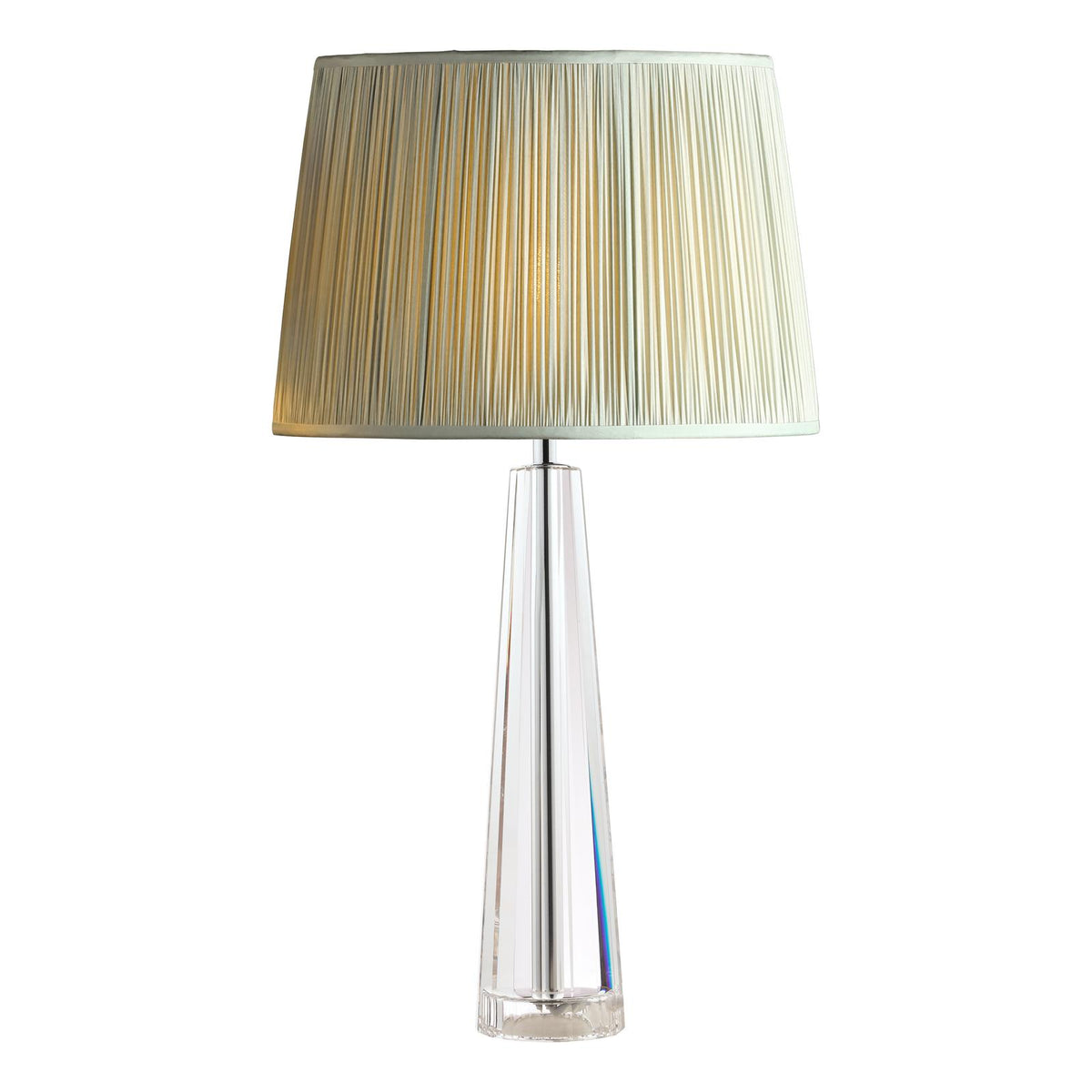 Laura Ashley Blake Medium Table Lamp Crystal Polished Chrome Base Only