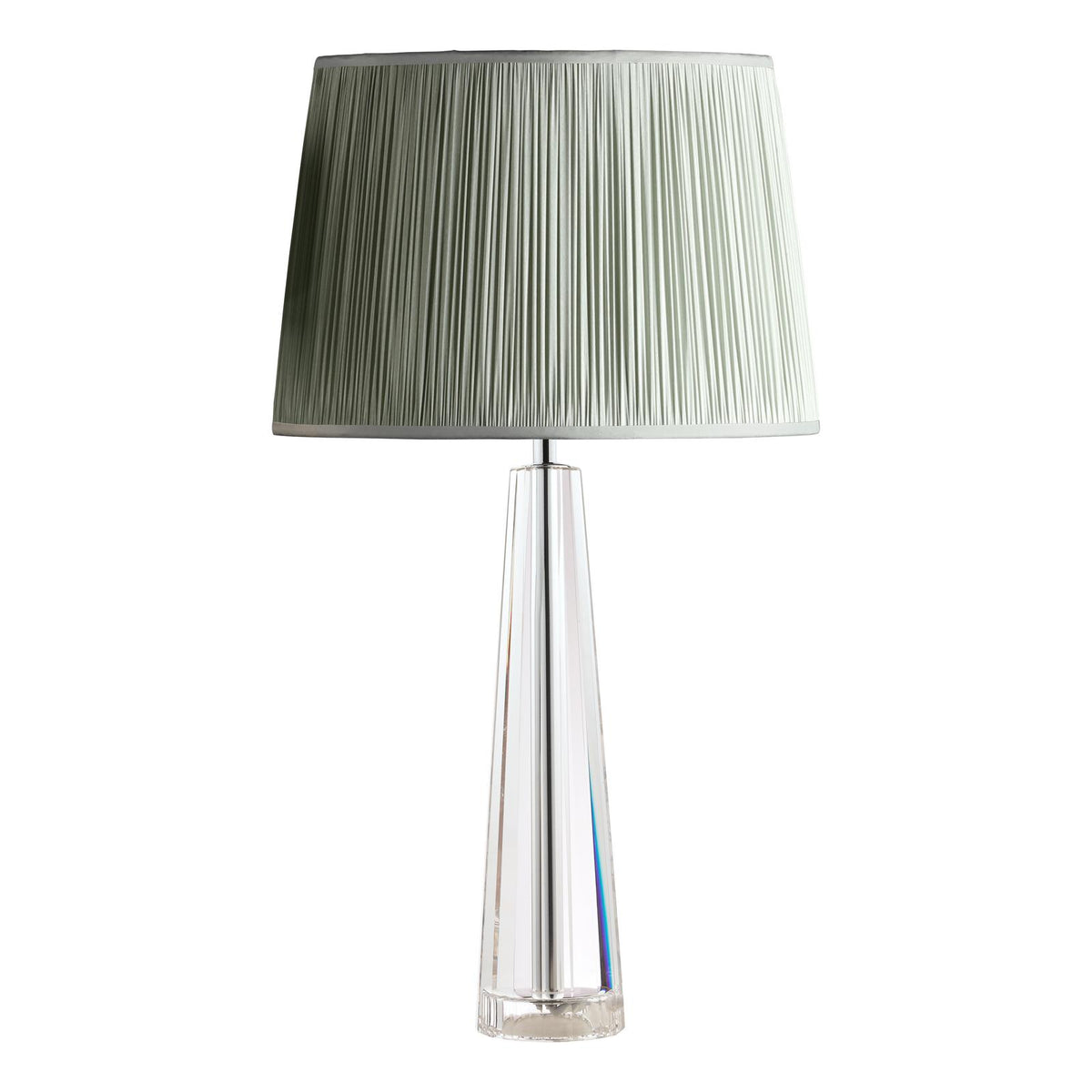 Laura Ashley Blake Medium Table Lamp Crystal Polished Chrome Base Only