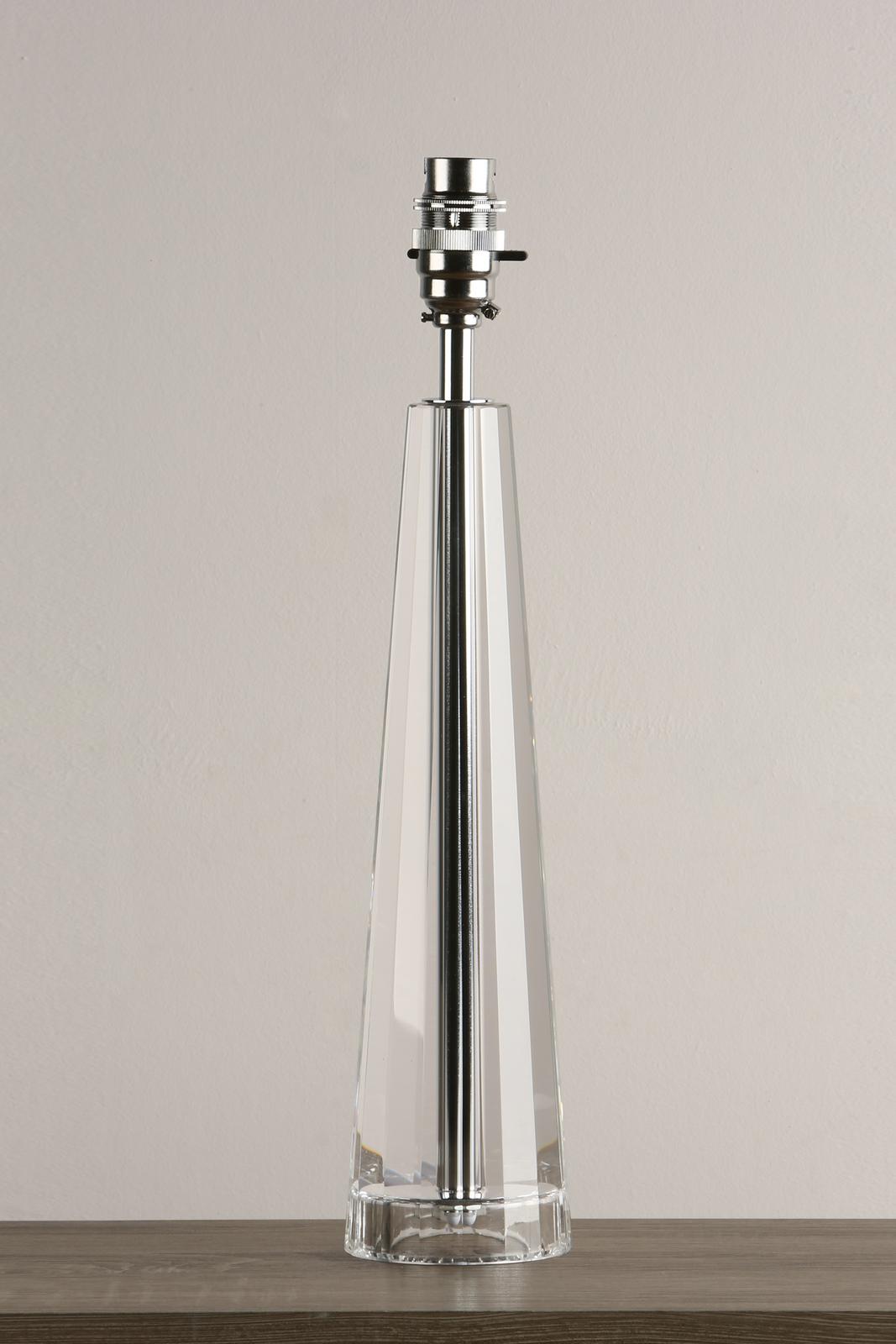 Laura Ashley Blake Medium Table Lamp Crystal Polished Chrome Base Only