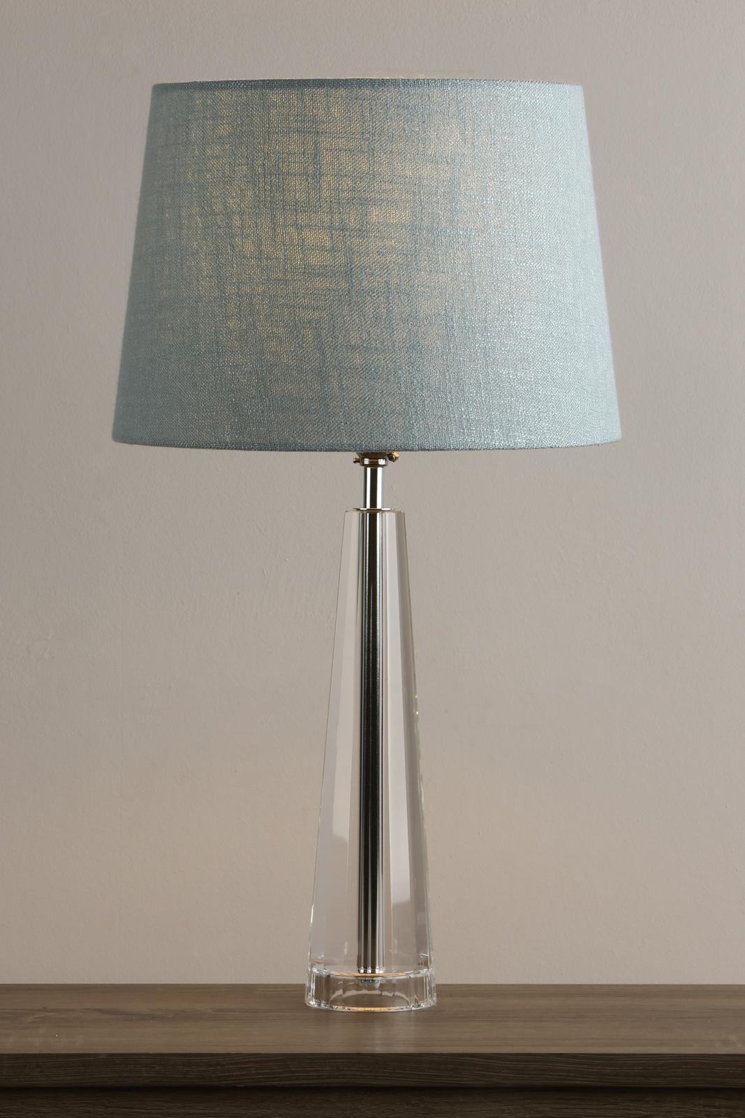 Laura Ashley Blake Large Table Lamp Crystal Polished Chrome Base Only