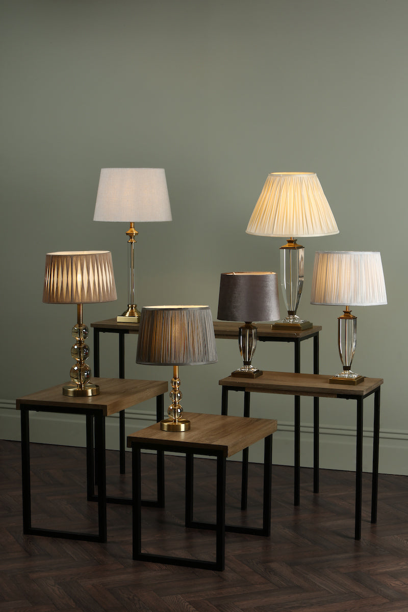 Laura Ashley Winston Table Lamp Antique Brass & Glass Base Only