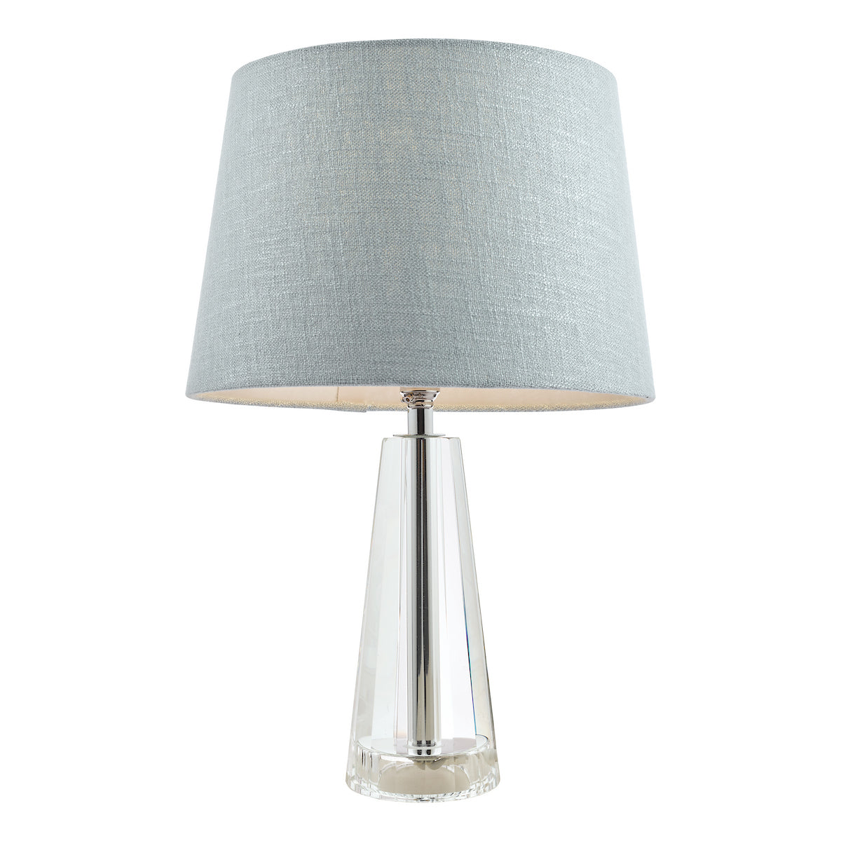 Laura Ashley Blake Small Table Lamp Crystal Polished Chrome Base Only