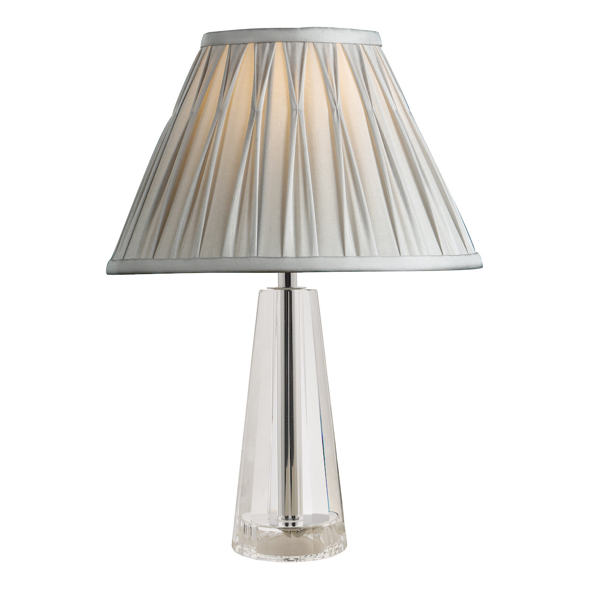 Laura Ashley Blake Small Table Lamp Crystal Polished Chrome Base Only