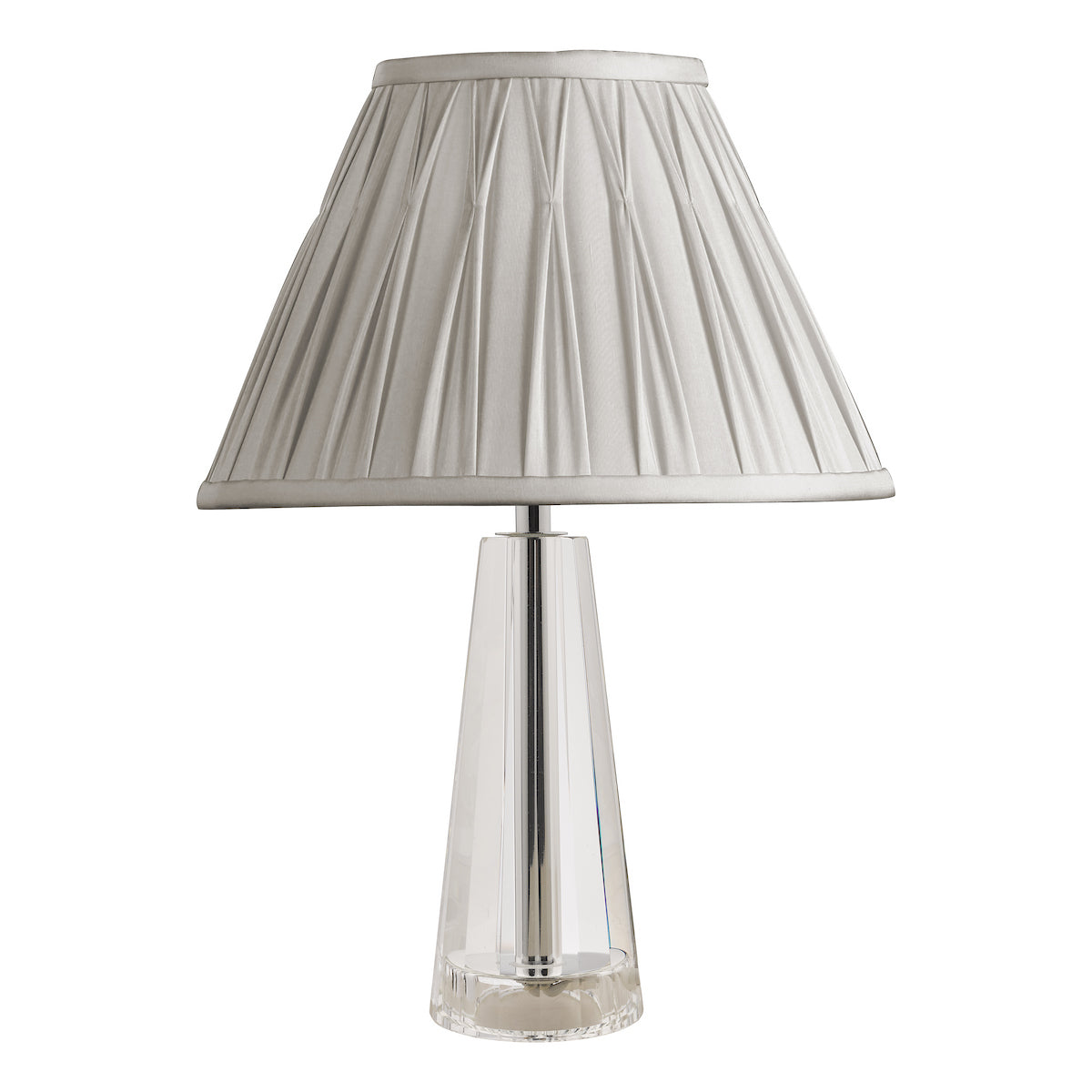 Laura Ashley Blake Small Table Lamp Crystal Polished Chrome Base Only