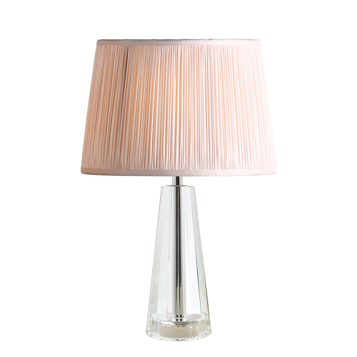 Laura Ashley Blake Small Table Lamp Crystal Polished Chrome Base Only
