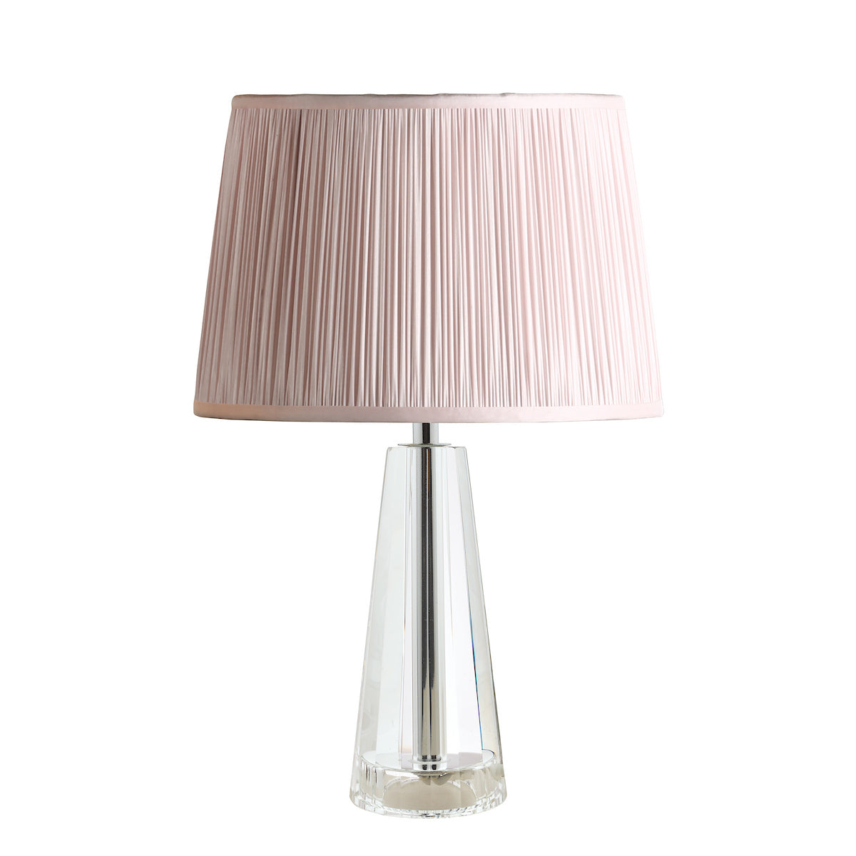 Laura Ashley Blake Small Table Lamp Crystal Polished Chrome Base Only