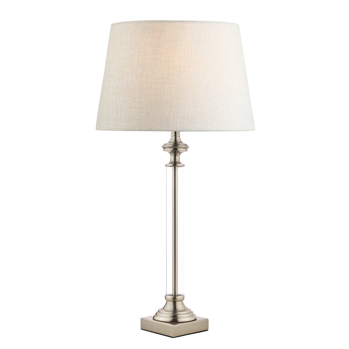 Laura Ashley Winston Table Lamp Antique Chrome & Glass Base Only