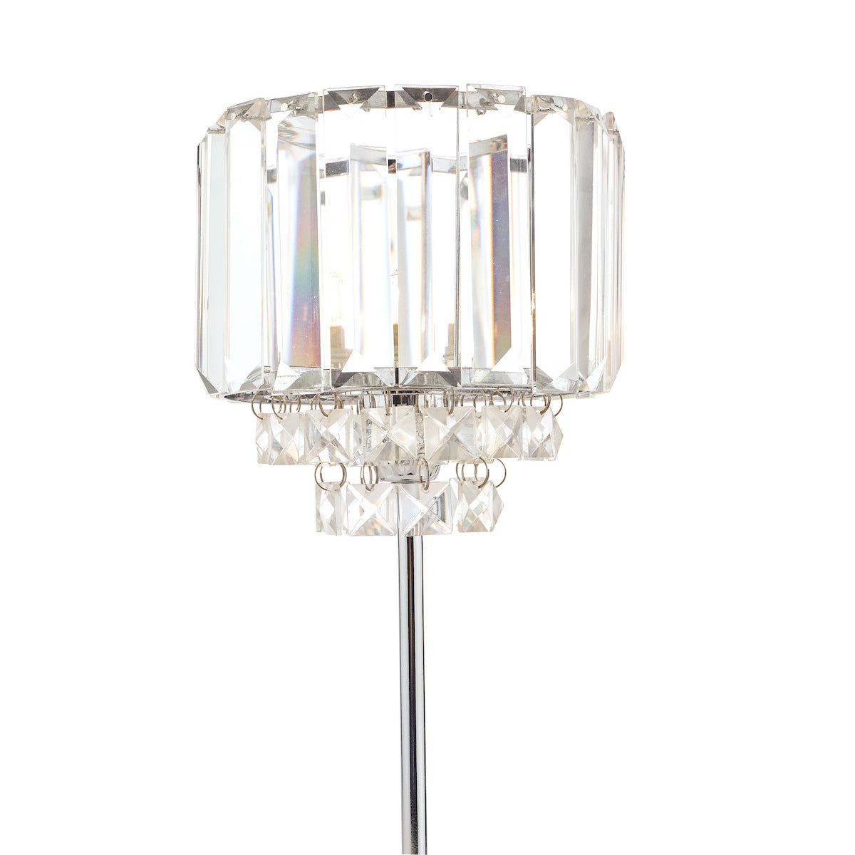 Laura Ashley Vienna Table Lamp Crystal & Polished Chrome