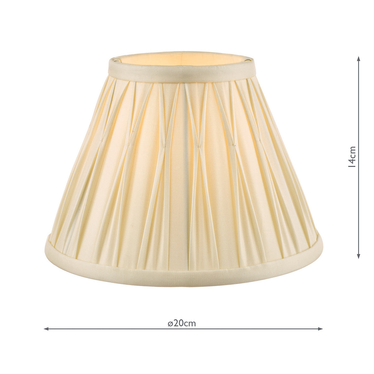 Laura Ashley Fenn Silk Empire Drum Shade Ivory 20cm/8 inch
