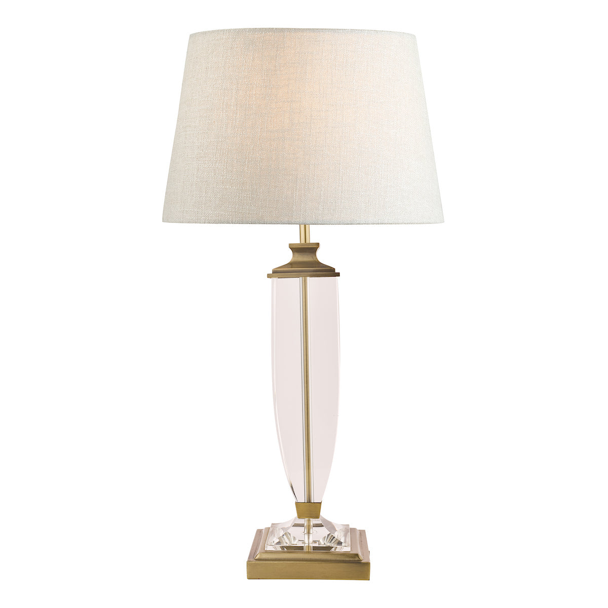 Laura Ashley Carson Large Table Lamp Antique Brass & Crystal Base Only