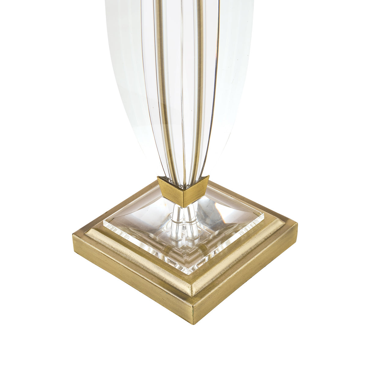 Laura Ashley Carson Large Table Lamp Antique Brass & Crystal Base Only