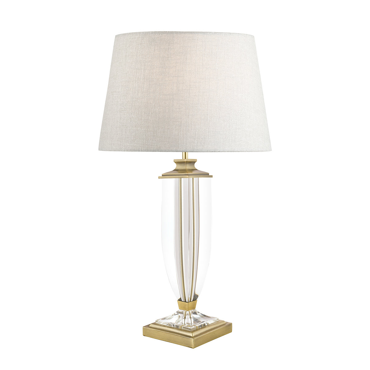Laura Ashley Carson Large Table Lamp Antique Brass & Crystal Base Only