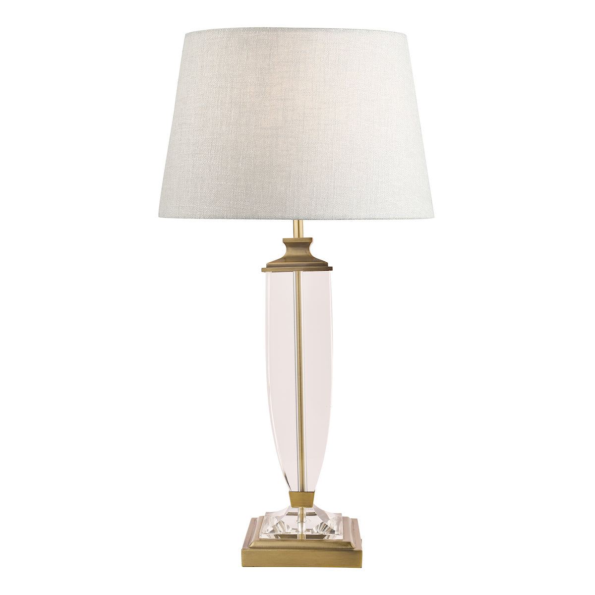 Laura Ashley Carson Large Table Lamp Antique Brass & Crystal Base Only