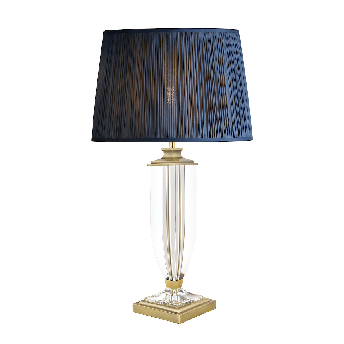 Laura Ashley Carson Large Table Lamp Antique Brass & Crystal Base Only
