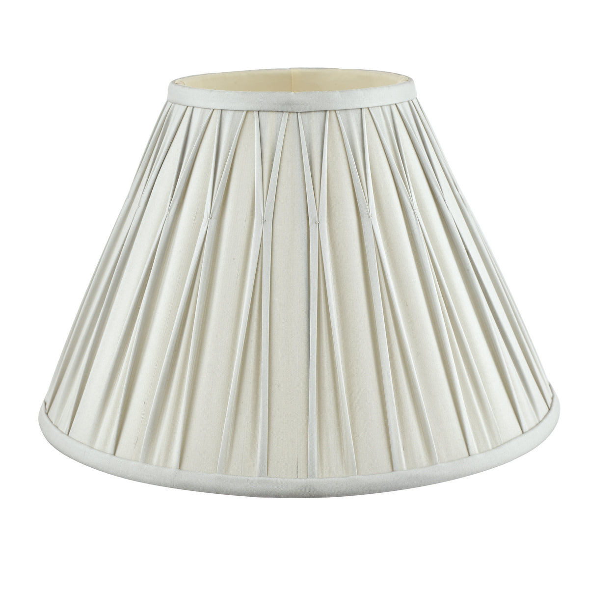 Laura Ashley Fenn Silk Empire Drum Shade Silver 25cm/10 inch