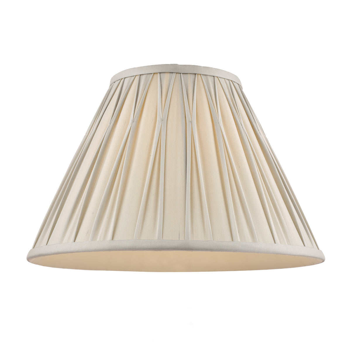 Laura Ashley Fenn Silk Empire Drum Shade Silver 40cm/16 inch